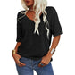 ⏳Begrenzte Zeit 50% Rabatt💥Einfarbiges T-Shirt mit V-Ausschnitt für Damen