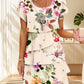 ⏳24-Stunden-Lieferung💥Kaskadenkleid mit Blumenmuster und mehreren Pflanzen