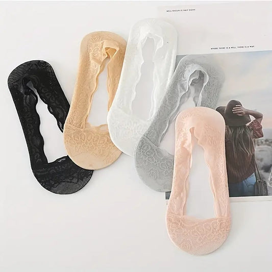 ⏳Begrenzte Zeit 50% Rabatt💥🧦 Spitze No Show Liner Socken für Frauen