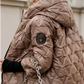 Frauen sagten, Patchwork-Baumwolljacke mit Kapuze für Herbst und Winter