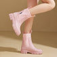 Wasserdichte, rutschfeste, mittelhohe Stiefel mit dicker Sohle