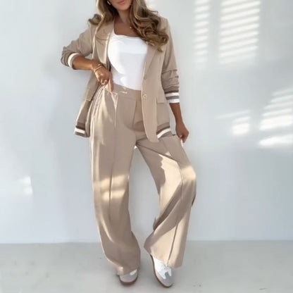 ⏳Begrenzte Zeit 50% Rabatt💥Lässiges beiges 2-teiliges Set für Damen