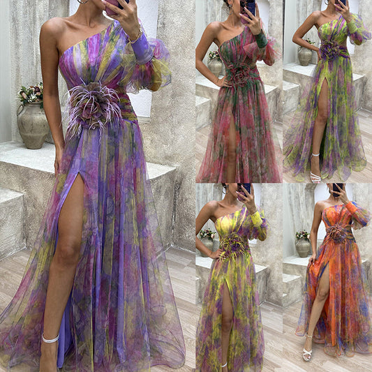 ⏳Begrenzte Zeit 50% Rabatt💥🌸Frühjahrs-Specials🌸 Damen Tüll Unregelmäßiges Kleid Kleider