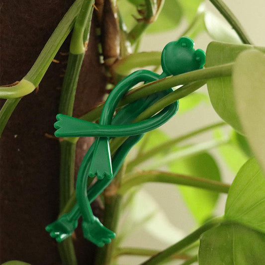 ⏳Begrenzte Zeit 50% Rabatt💥Biegbare Deko-Pflanzenkabelbinder in Froschform