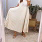 ⏳Begrenzte Zeit 50% Rabatt💥💞Damen Plissee einfaches einfarbiges Kleid